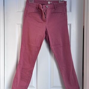 GAP Modern Stretch Pants in Pink- 6 Petite
